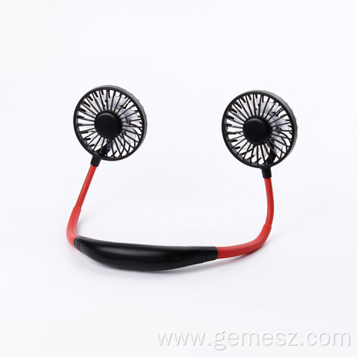 Rechargeable 1200mah Usb Hanging Mini Neck Fan